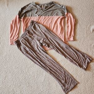 Jasmine And Ginger Aztec Colorblock Feminie Lounge Sleep Set